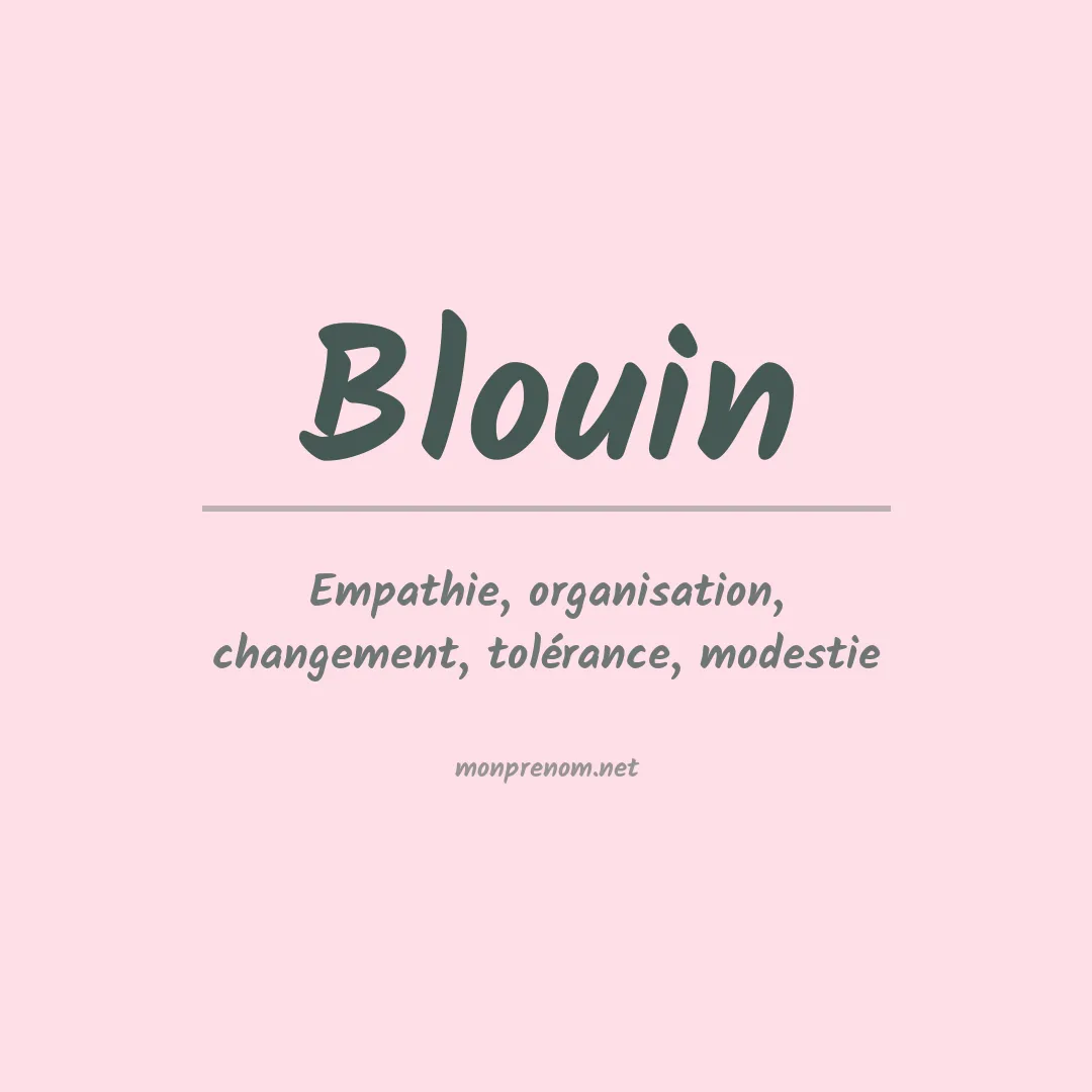Prénom Blouin
