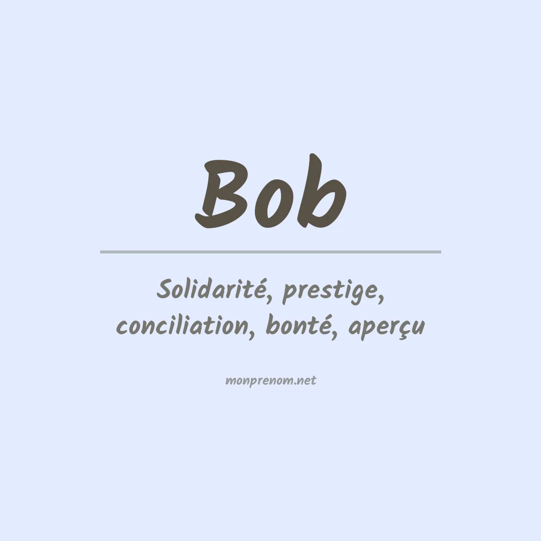 Prénom Bob