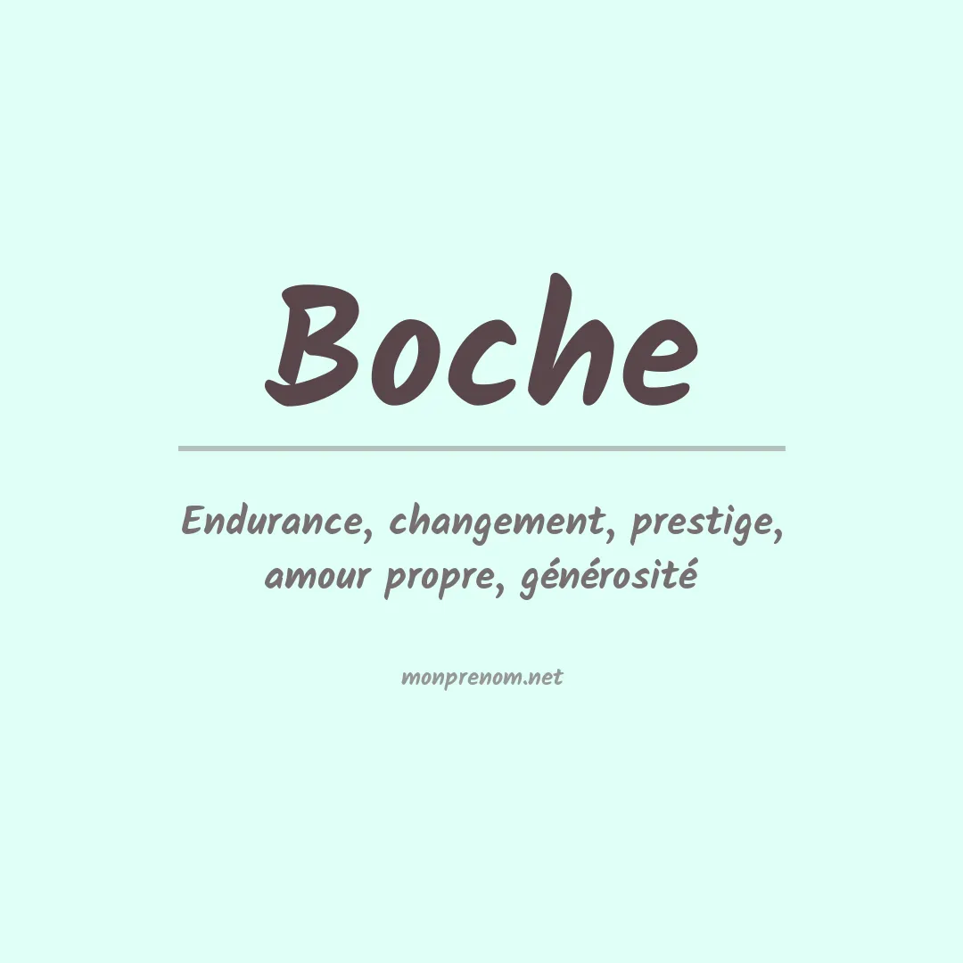 Prénom Boche
