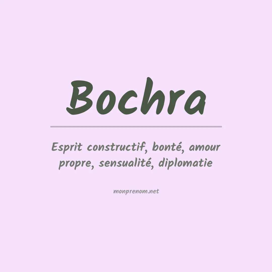 Prénom Bochra