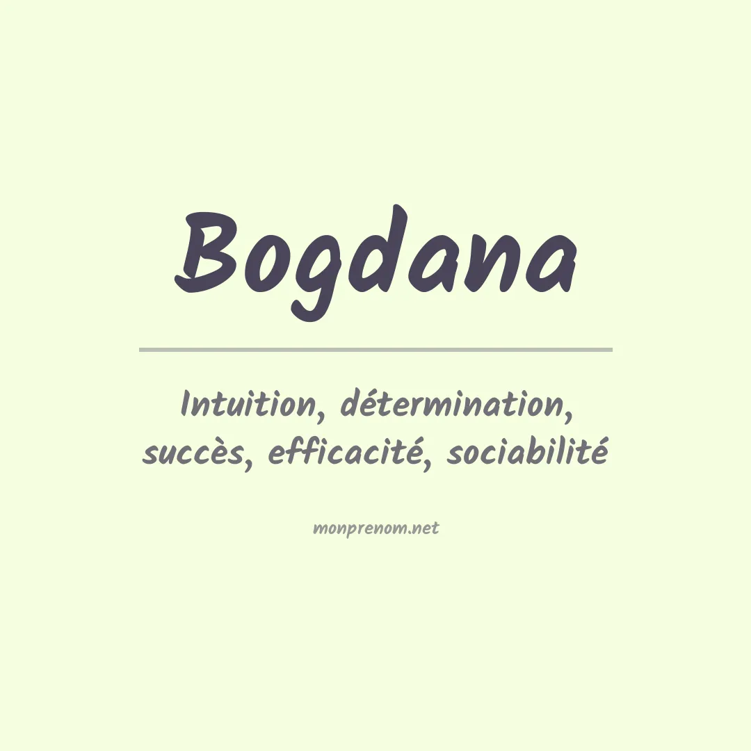 Prénom Bogdana