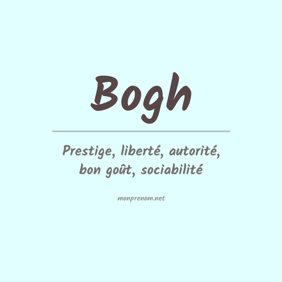 Prénom Bogh