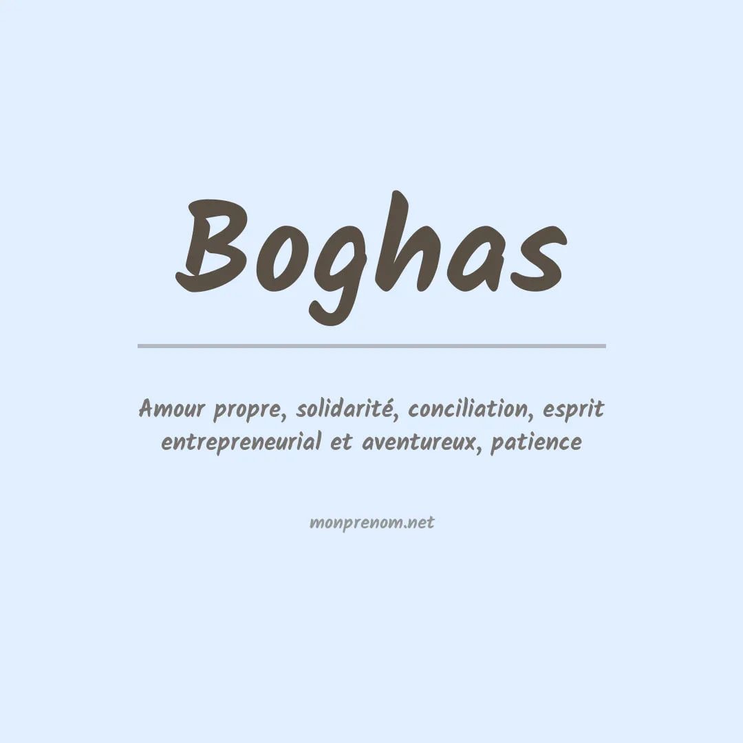 Signification du prénom Boghas