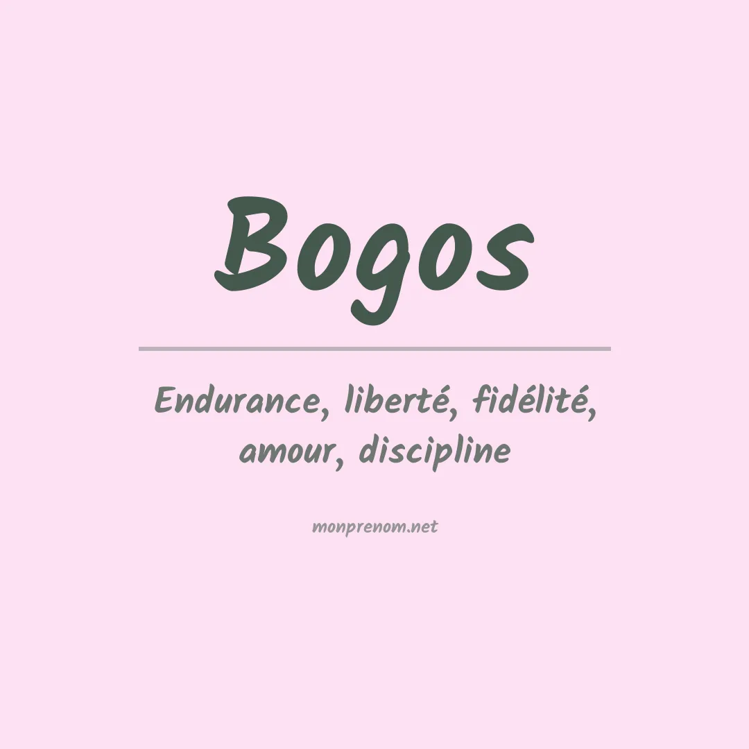 Signification du prénom Bogos