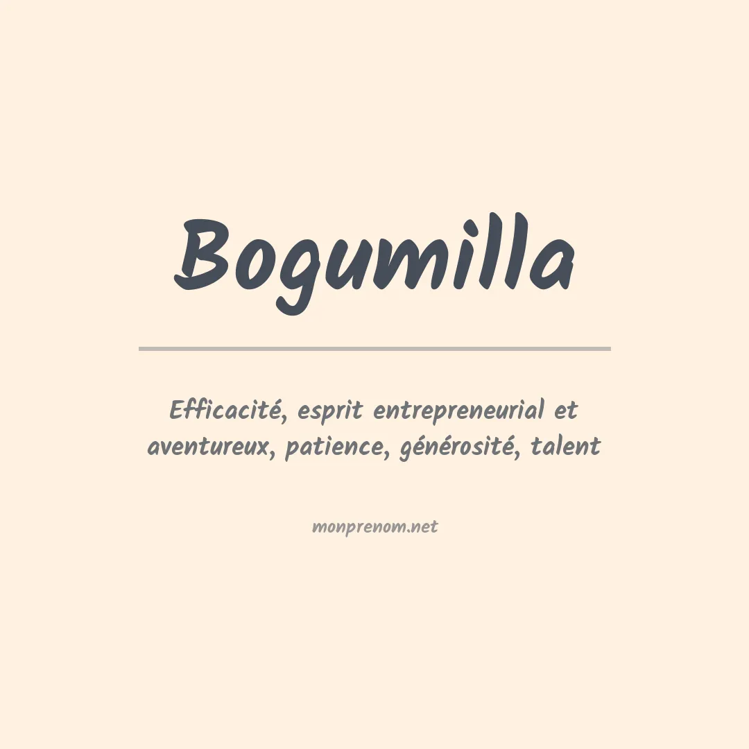 Signification du prénom Bogumilla