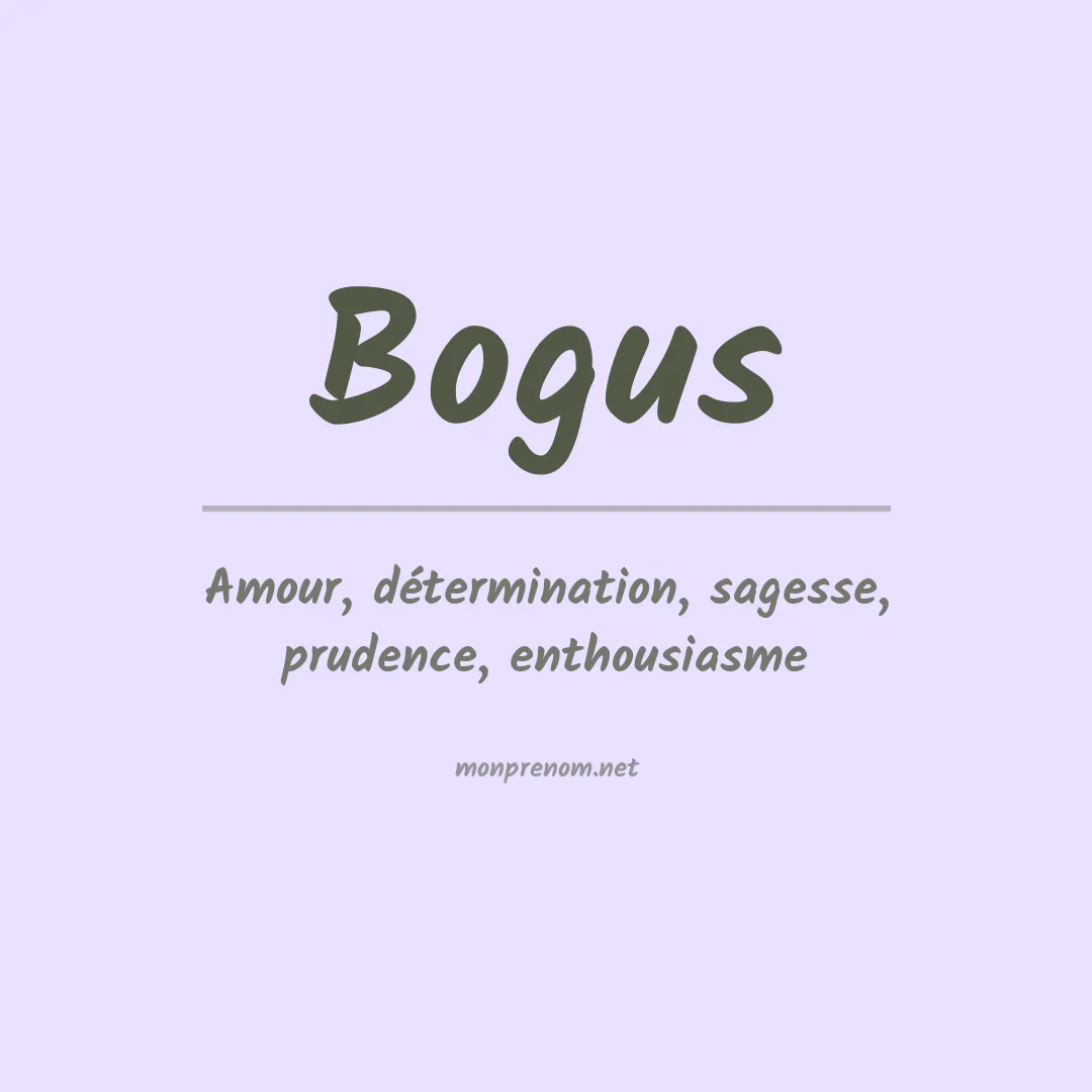 Prénom Bogus