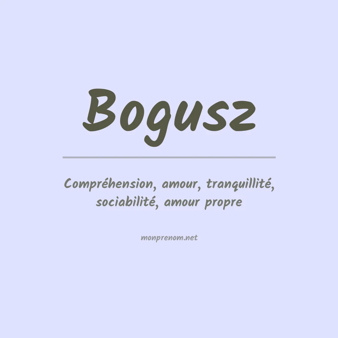 Prénom Bogusz