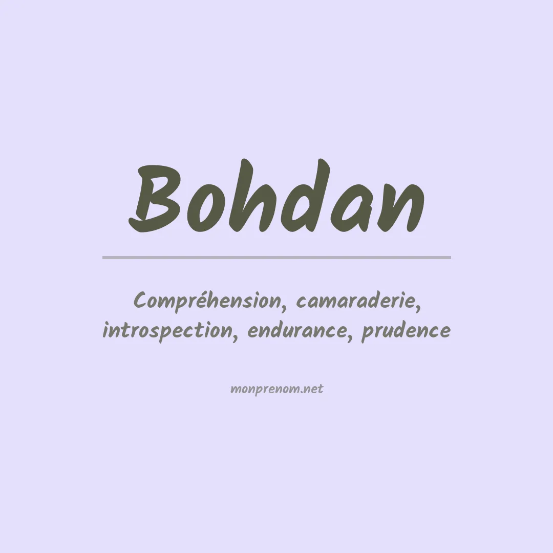 Prénom Bohdan