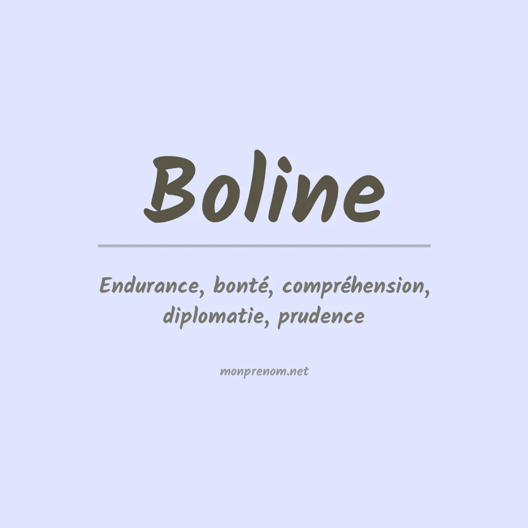 Prénom Boline