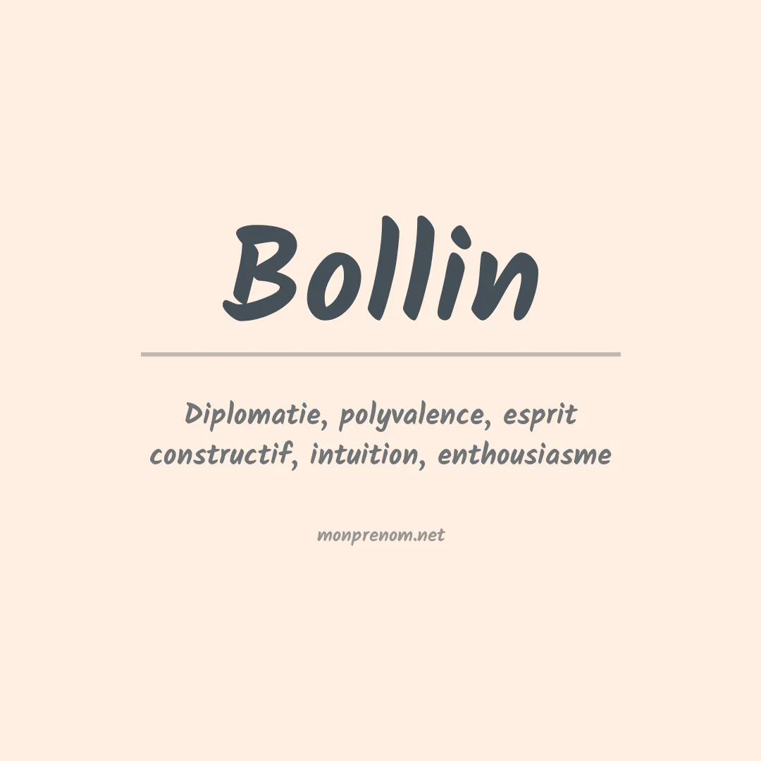 Prénom Bollin