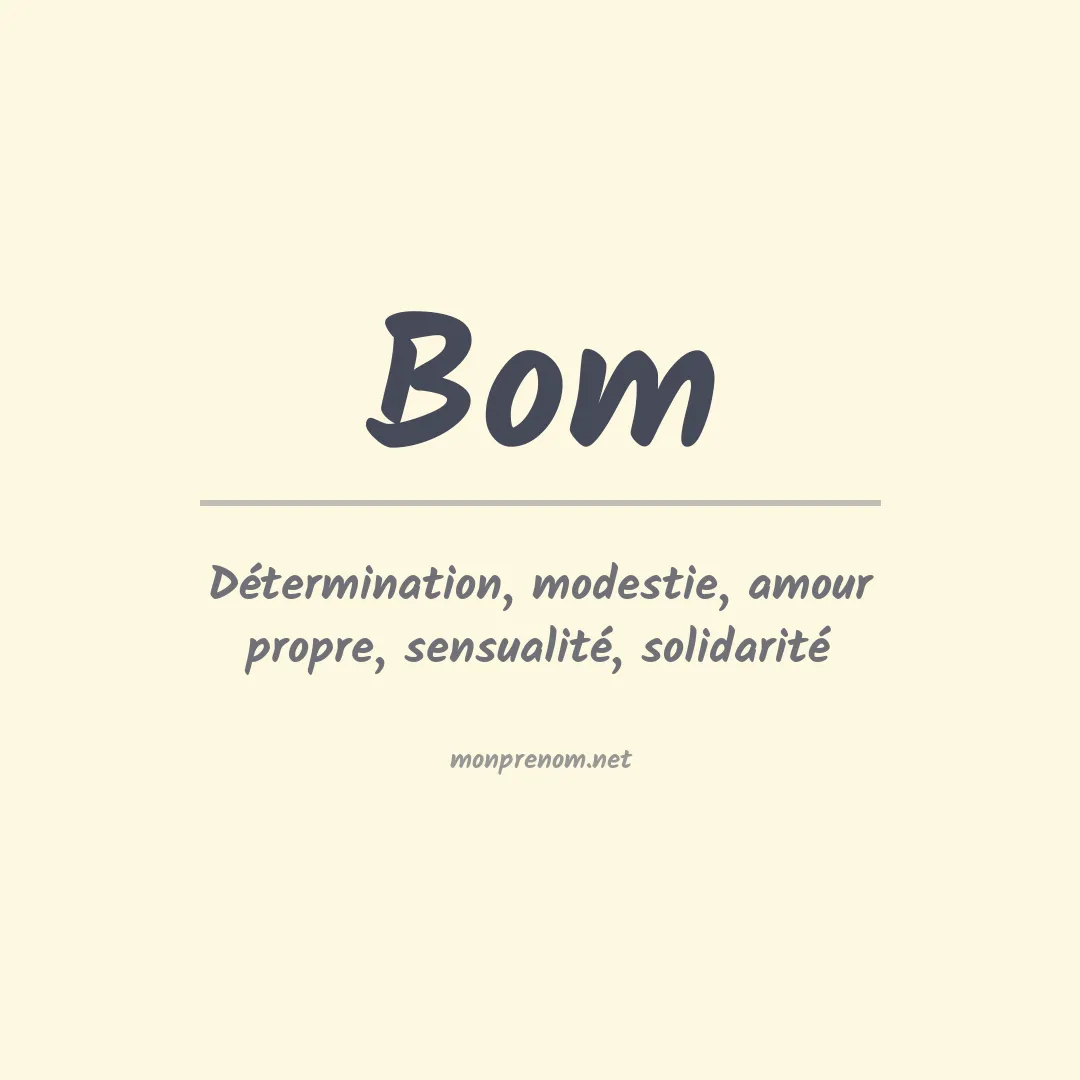 Prénom Bom