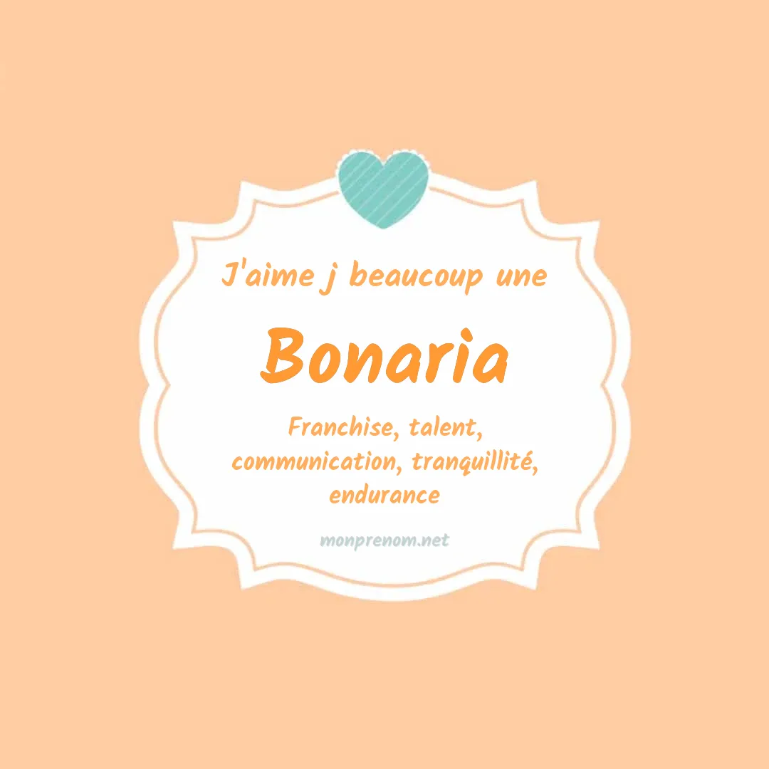 J'aime beaucoup Bonaria