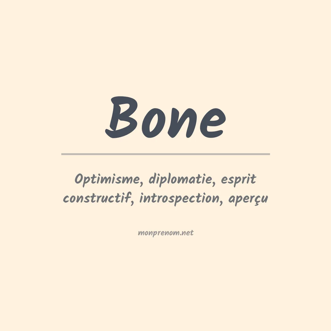 Prénom Bone