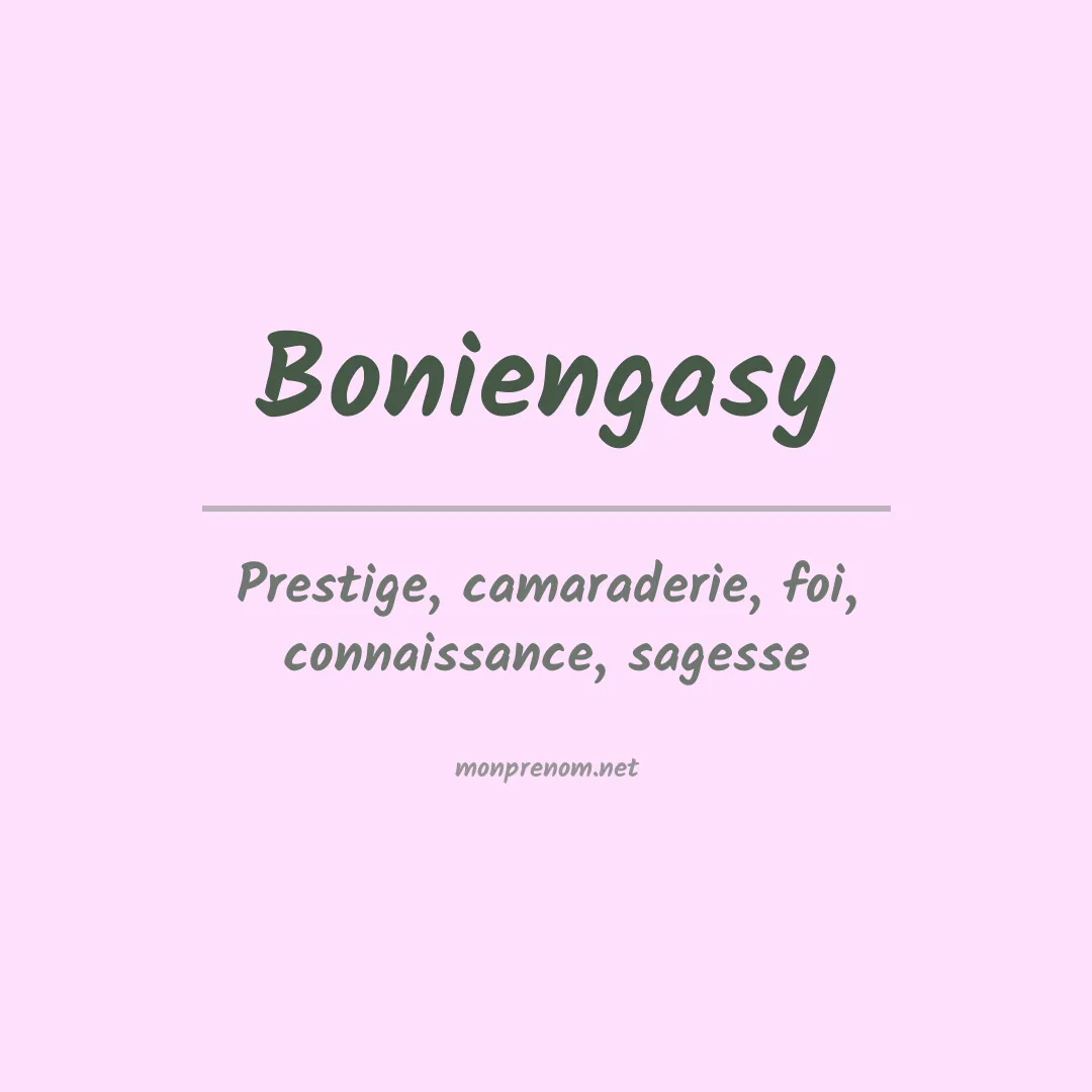 Prénom Boniengasy