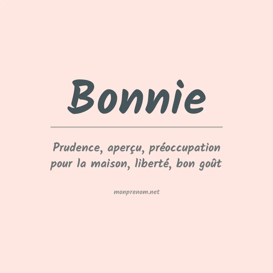 Prénom Bonnie