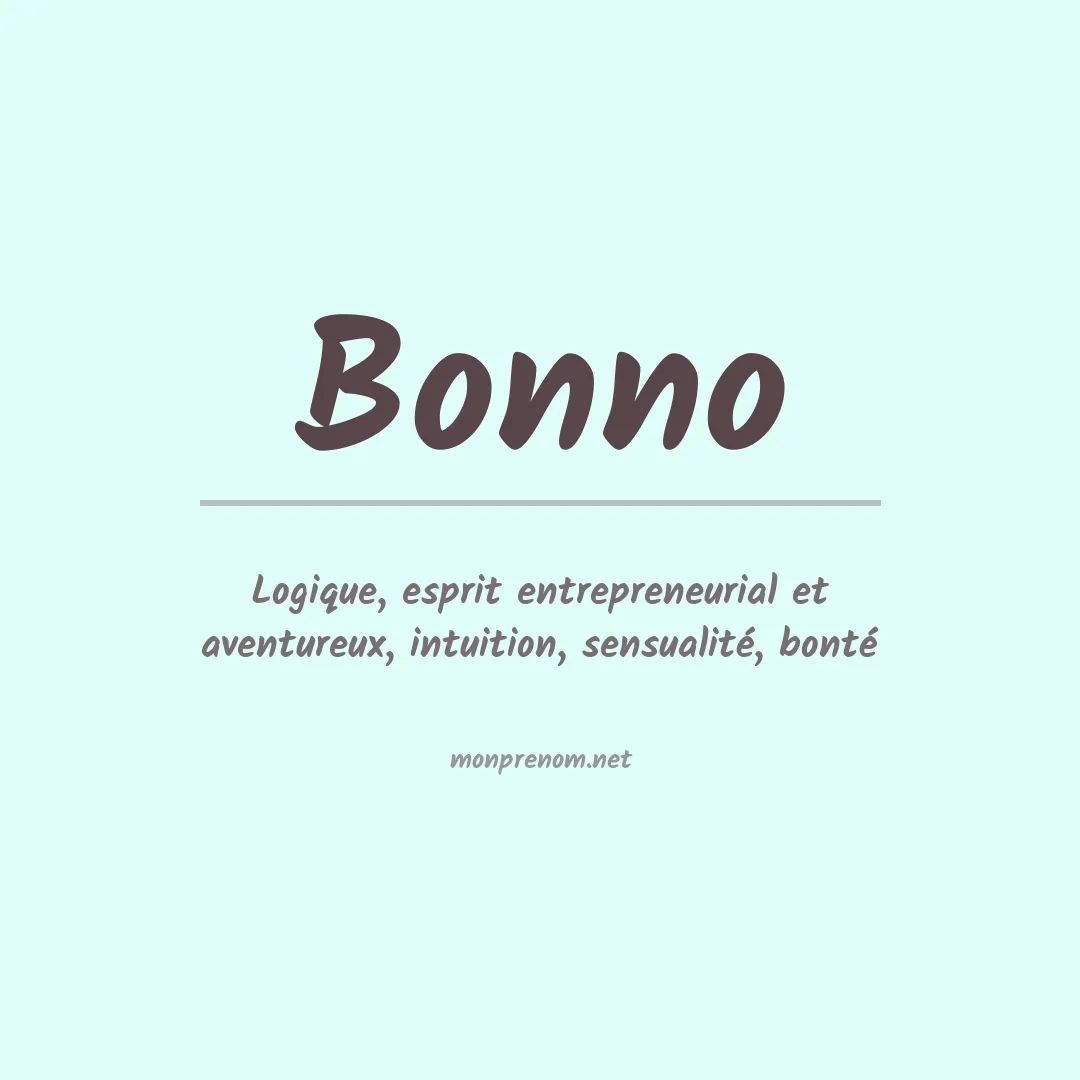 Prénom Bonno
