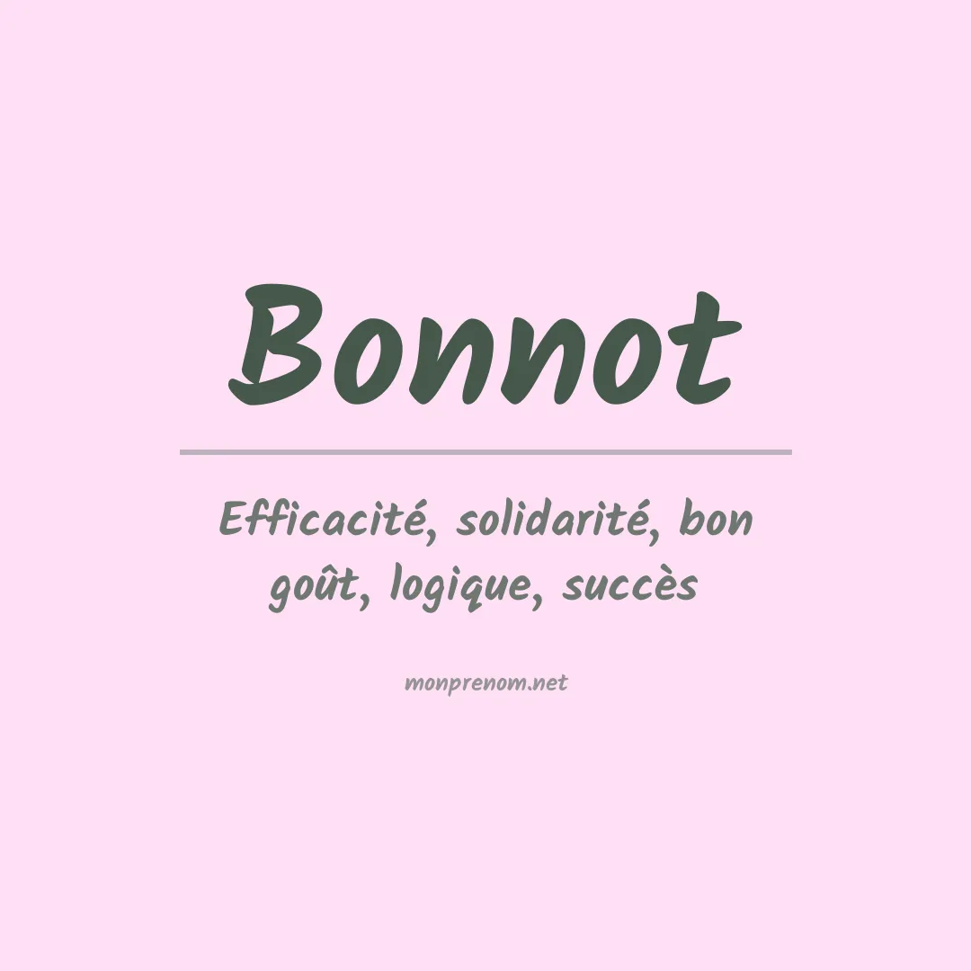 Prénom Bonnot