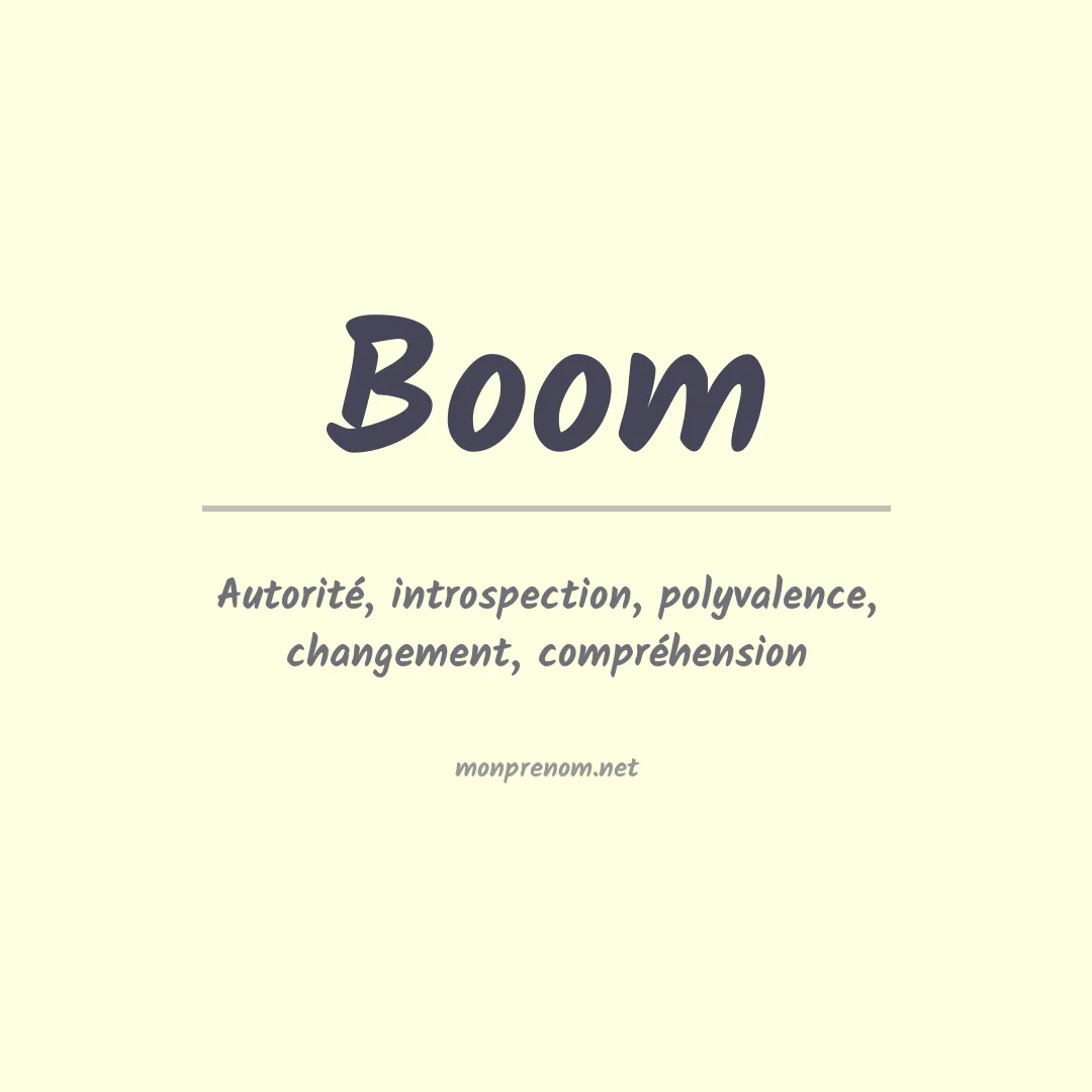 Prénom Boom