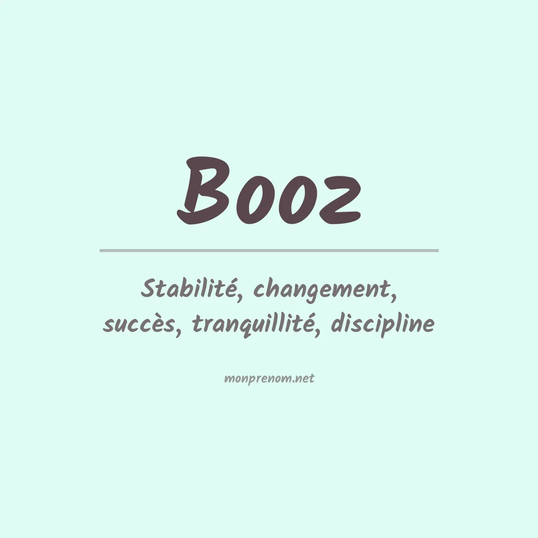 Prénom Booz