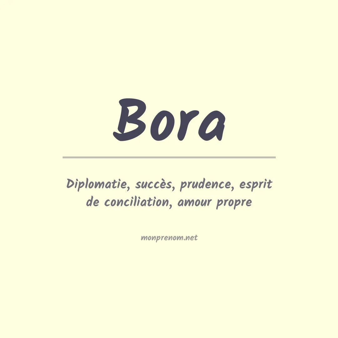 Prénom Bora