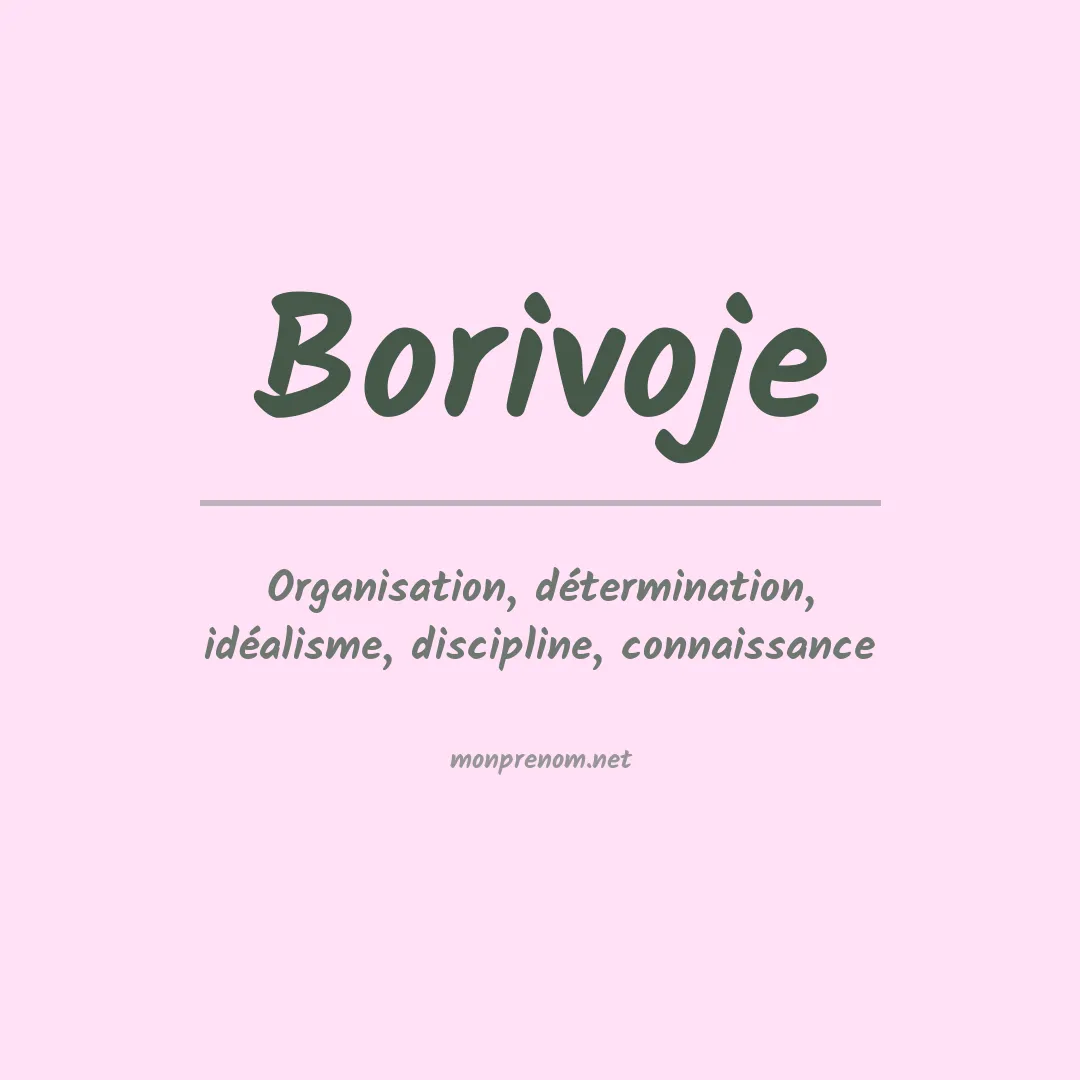 Signification du prénom Borivoje
