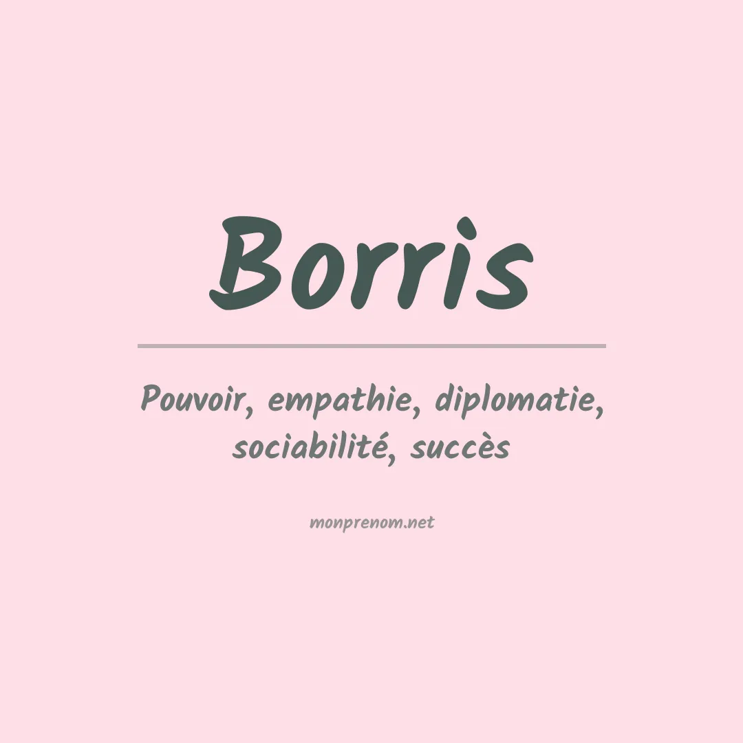 Prénom Borris