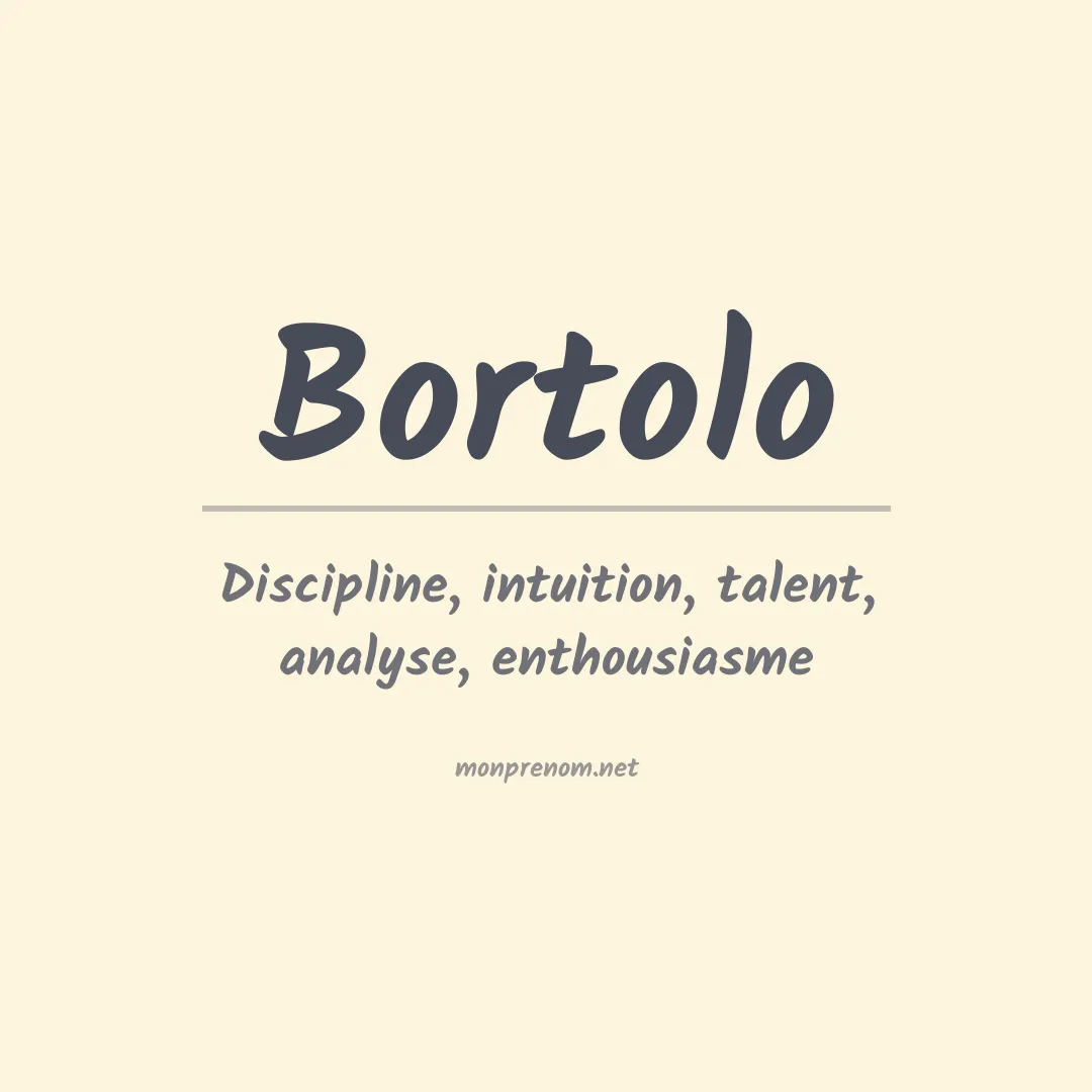 Signification du prénom Bortolo