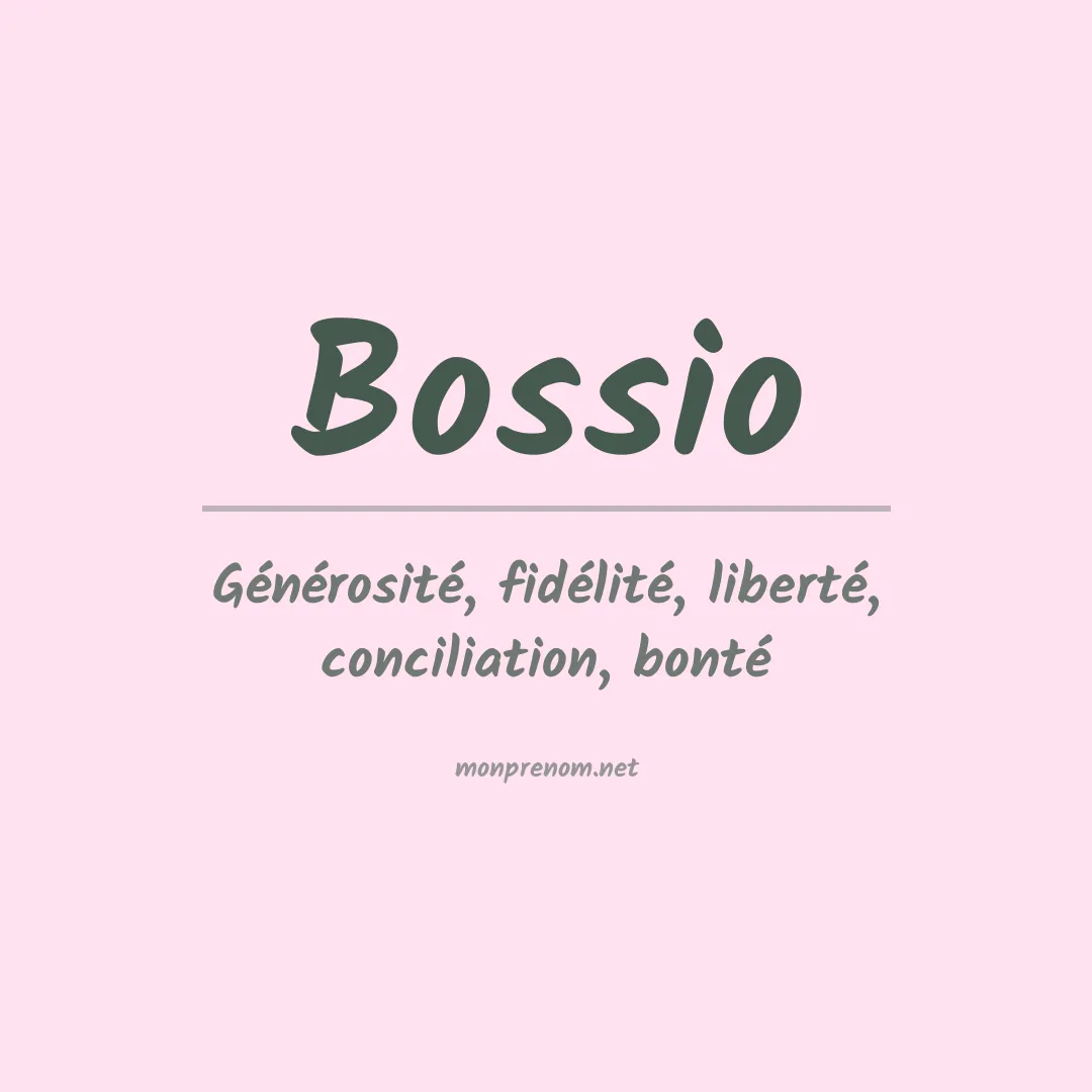 Prénom Bossio