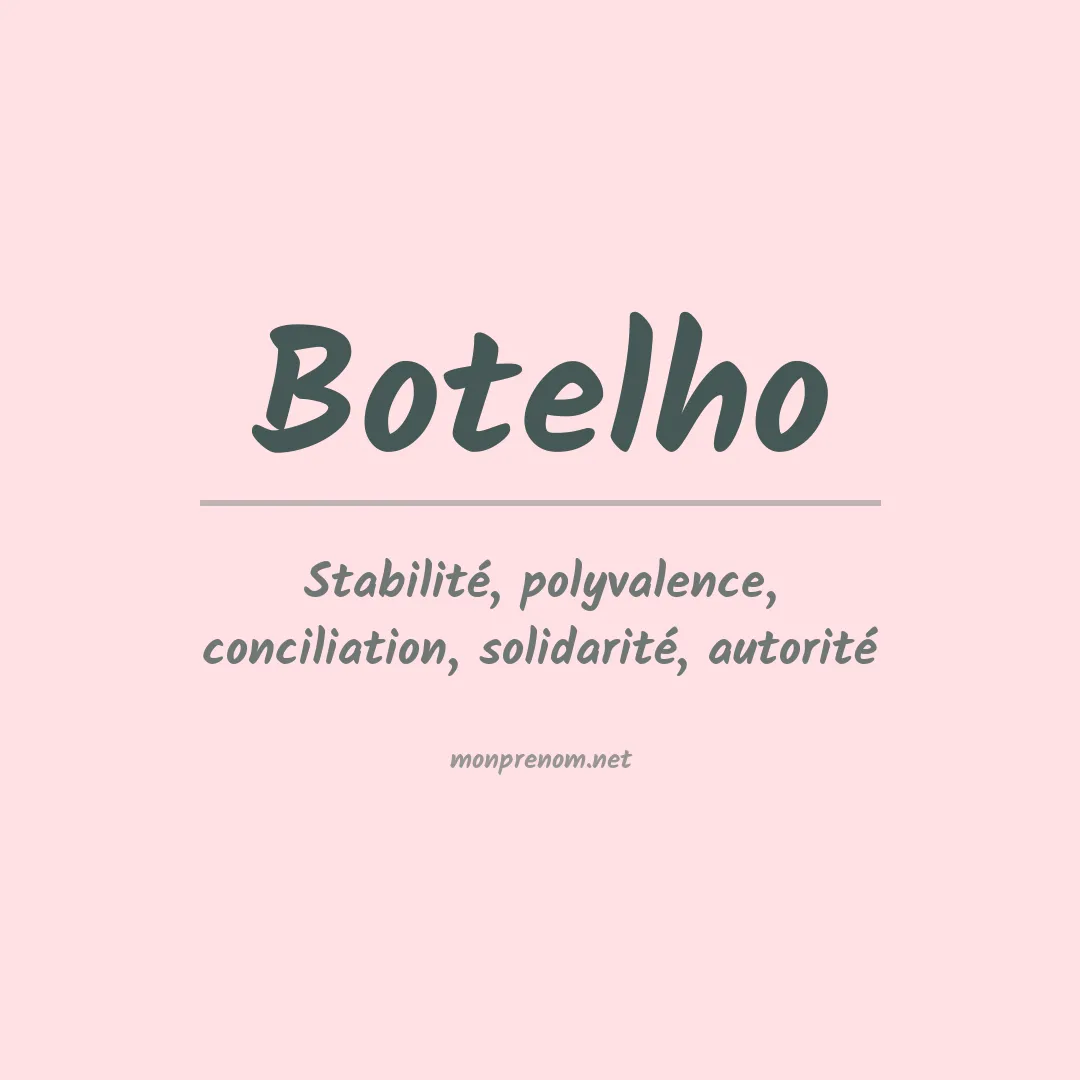 Prénom Botelho
