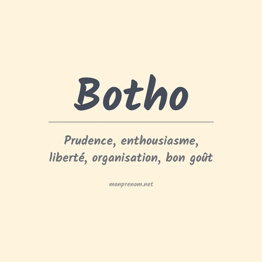 Prénom Botho