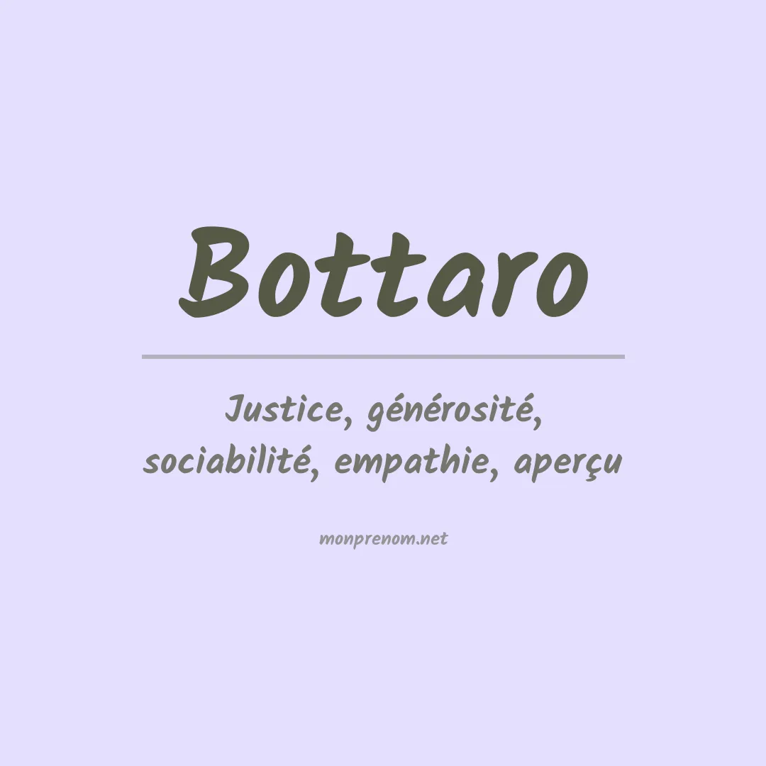 Prénom Bottaro