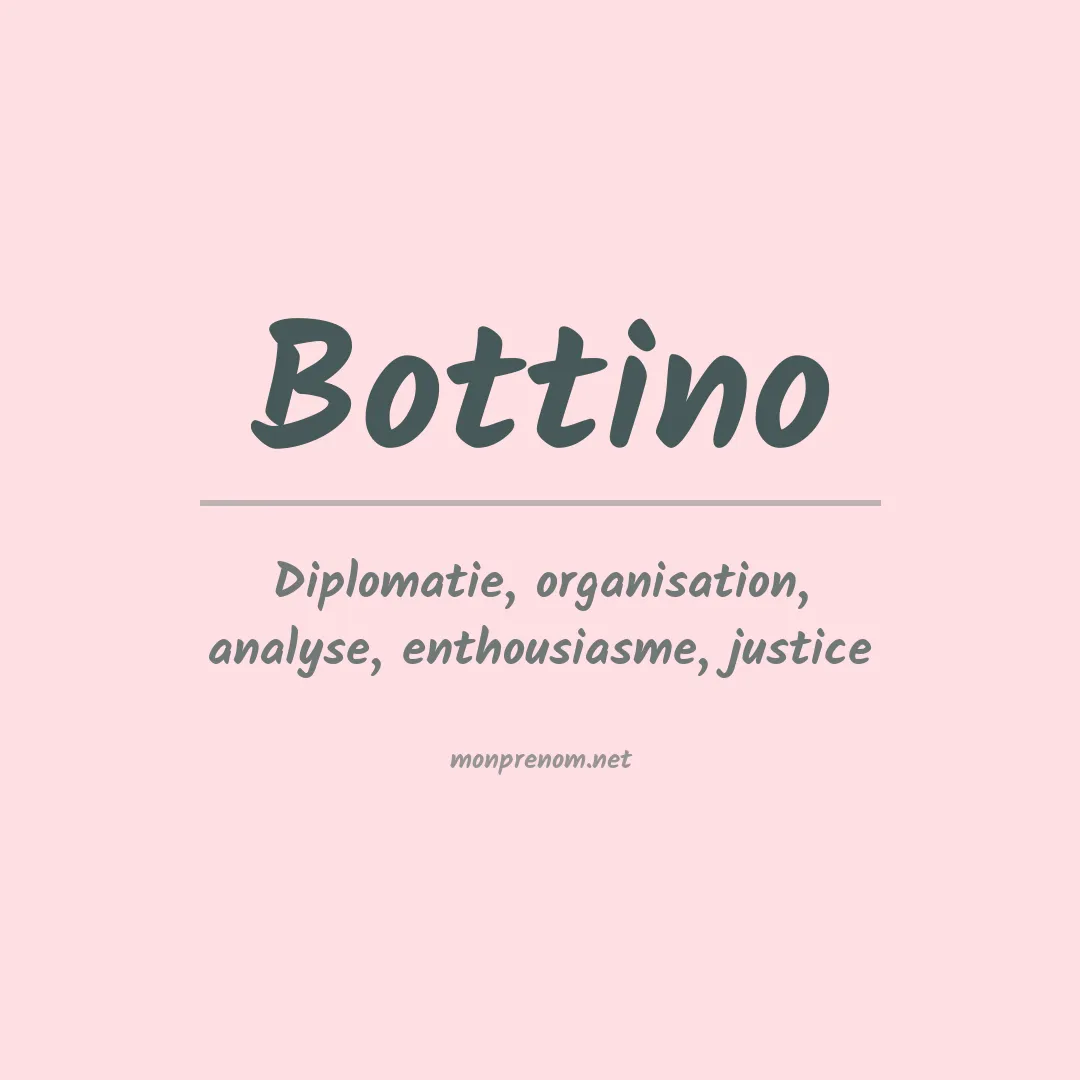 Prénom Bottino