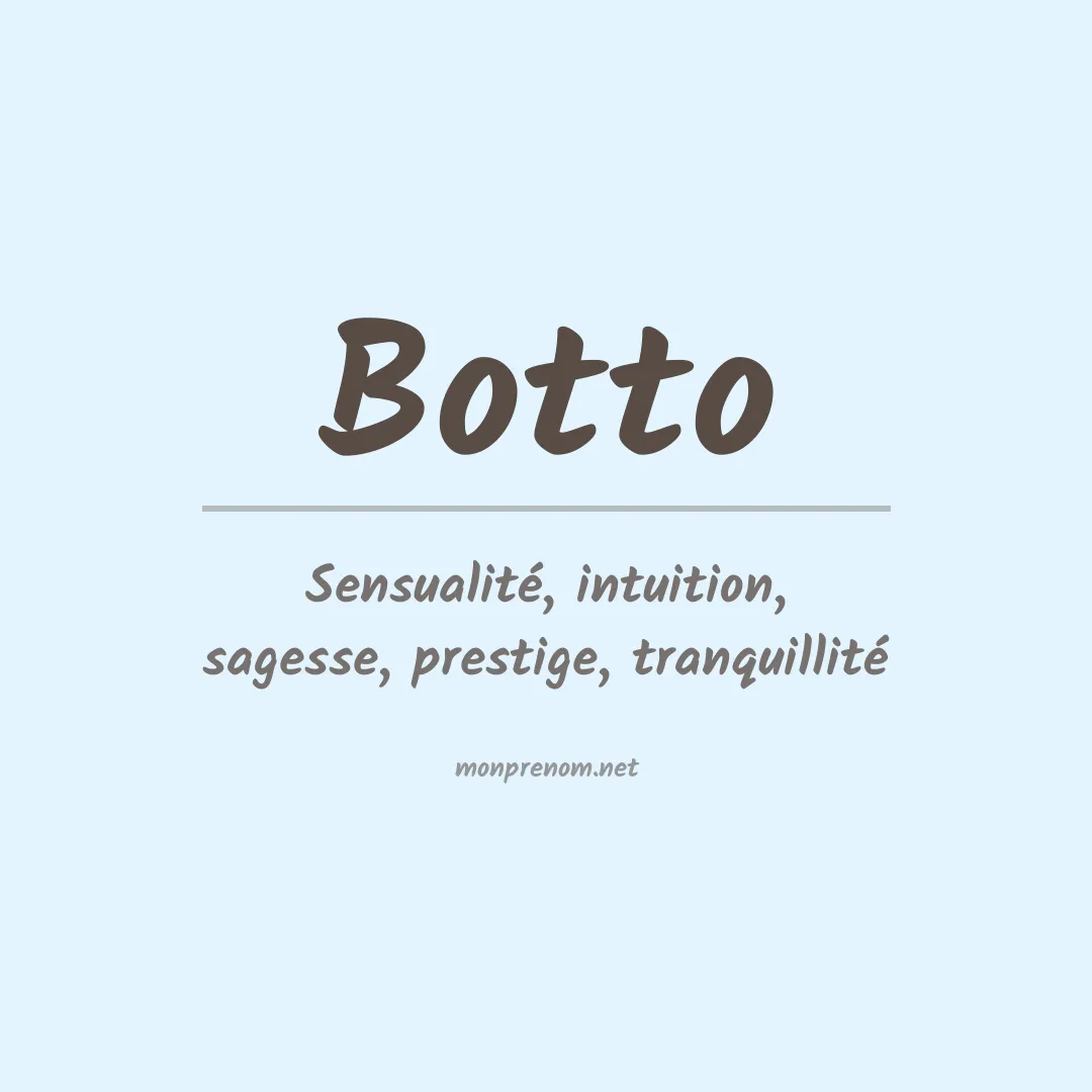 Prénom Botto