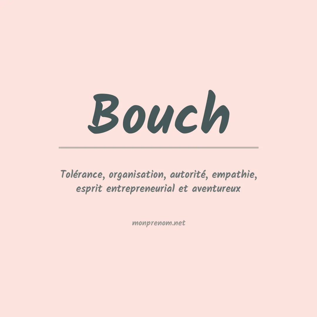 Prénom Bouch