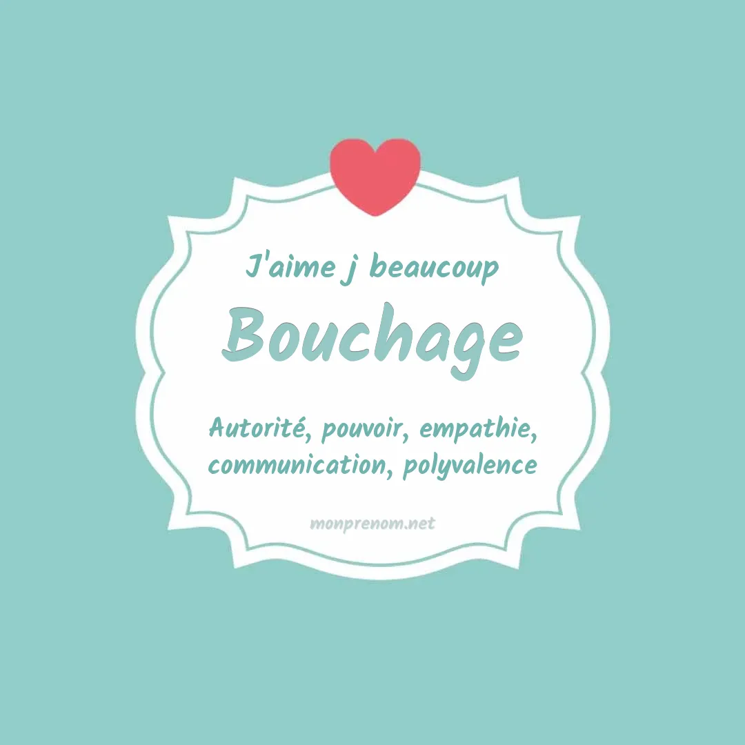J'aime beaucoup Bouchage