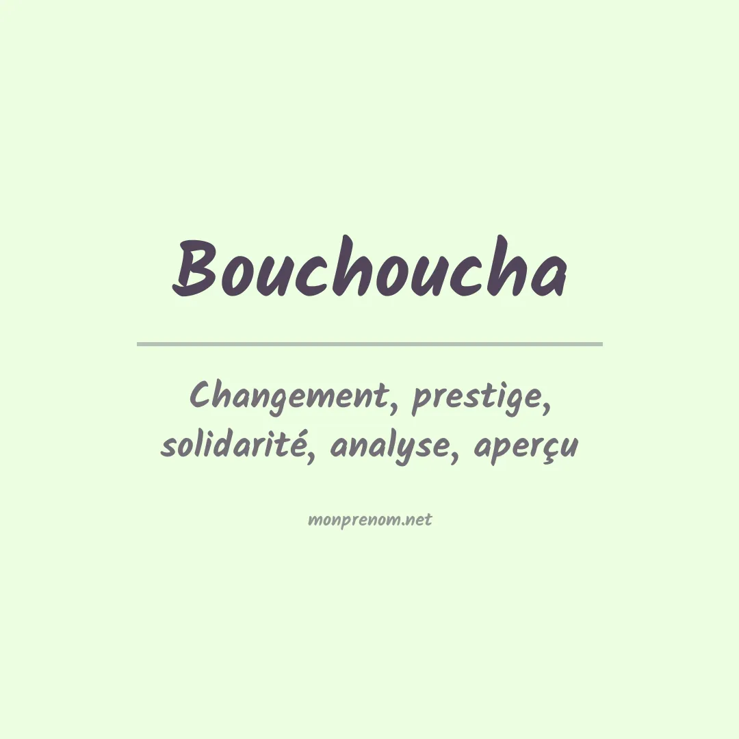 Prénom Bouchoucha