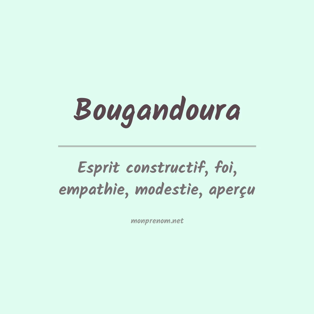Prénom Bougandoura