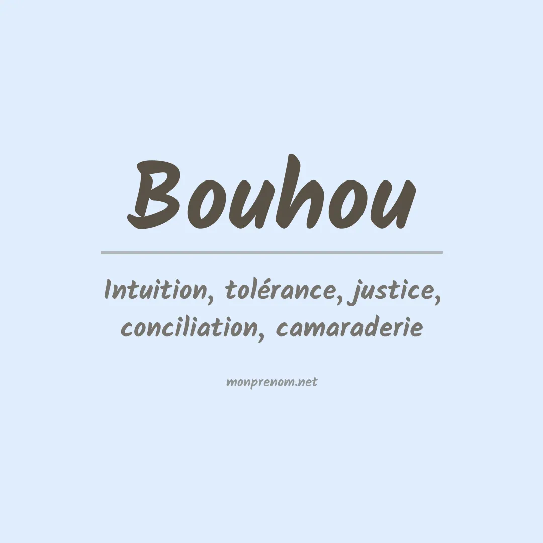 Signification du prénom Bouhou