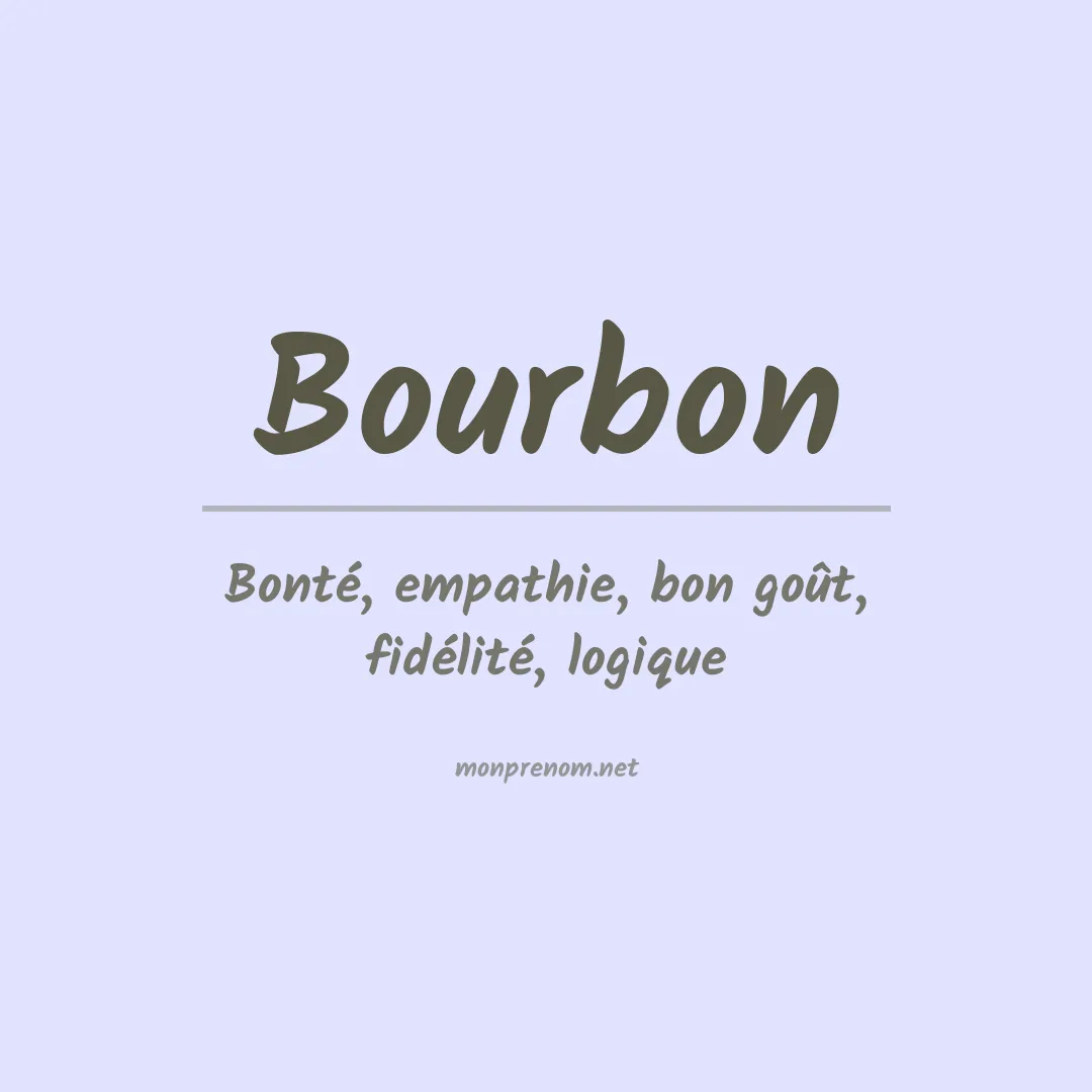 Prénom Bourbon