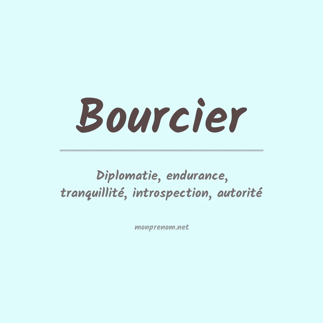 Prénom Bourcier