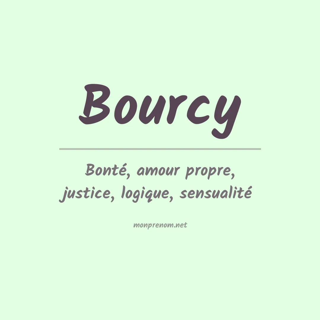 Prénom Bourcy