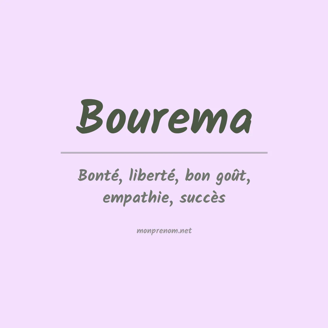 Signification du prénom Bourema