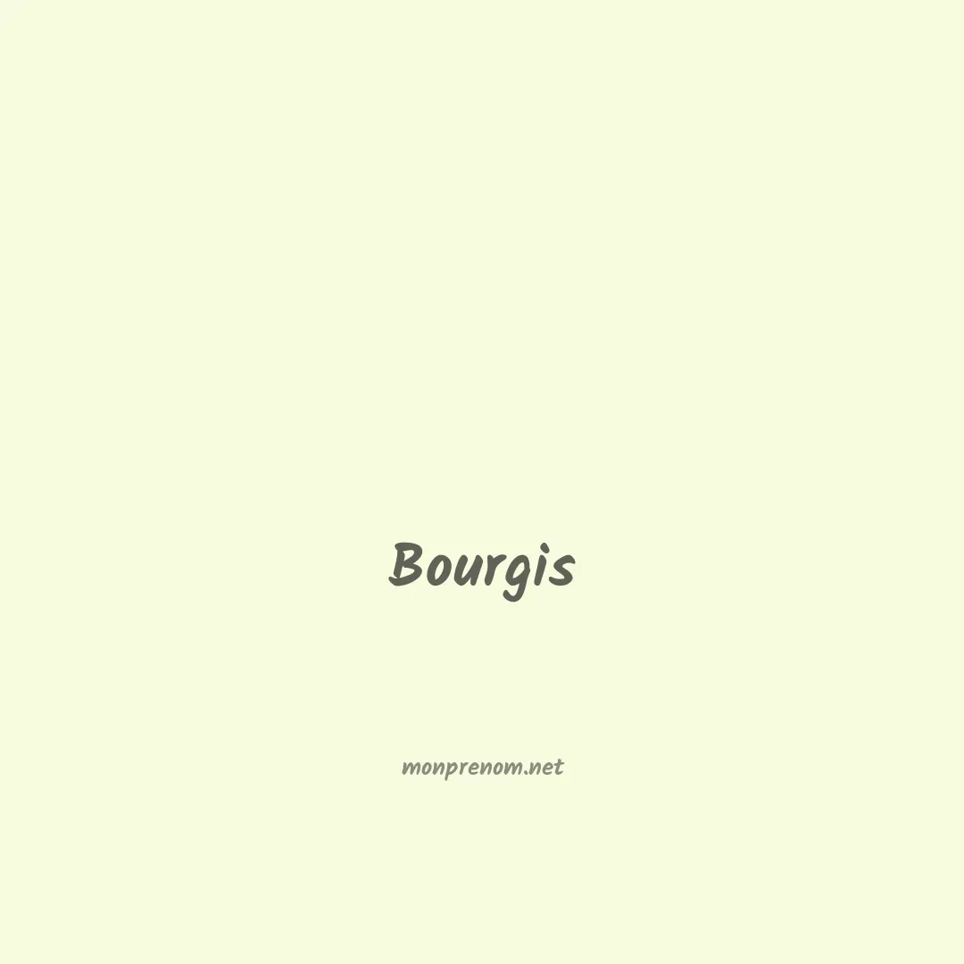 Bourgis en chinois