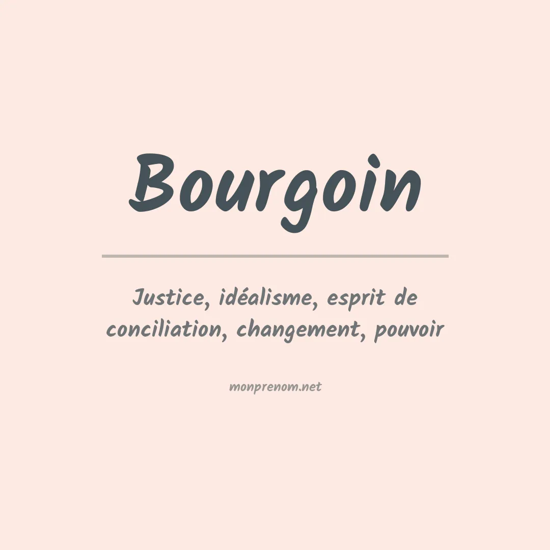 Prénom Bourgoin