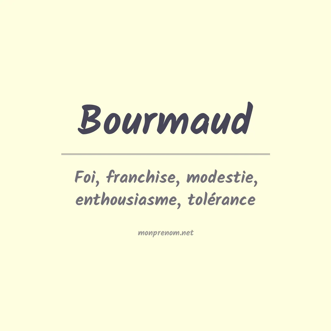 Signification du prénom Bourmaud