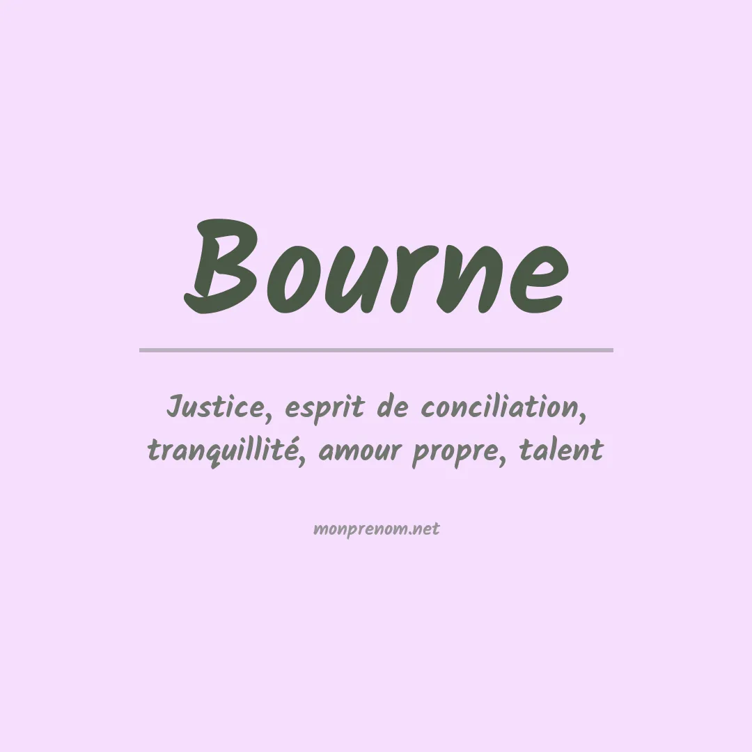 Prénom Bourne