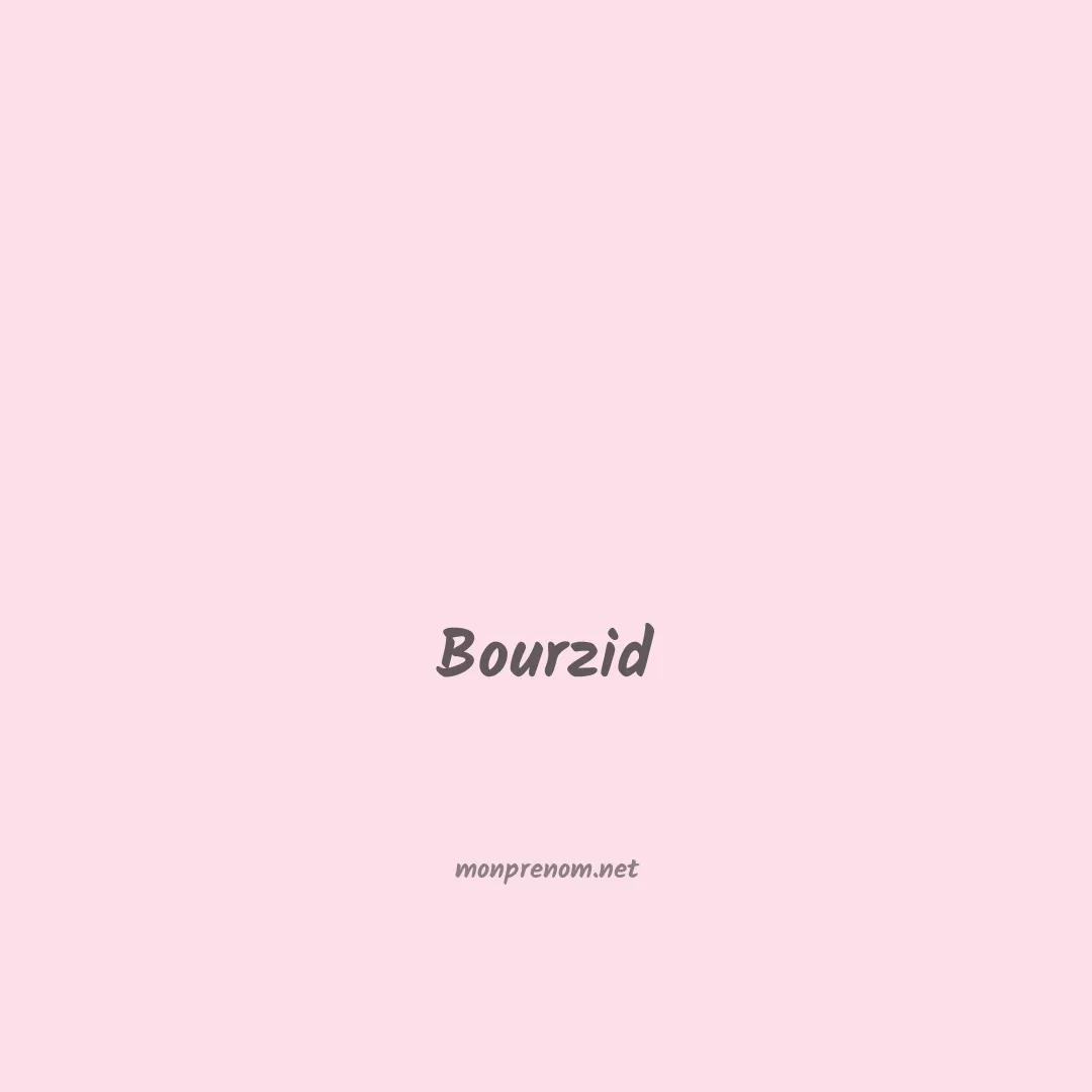 Bourzid en chinois