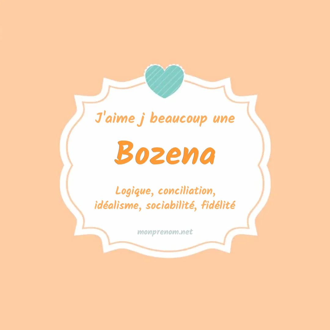 J'aime beaucoup Bozena