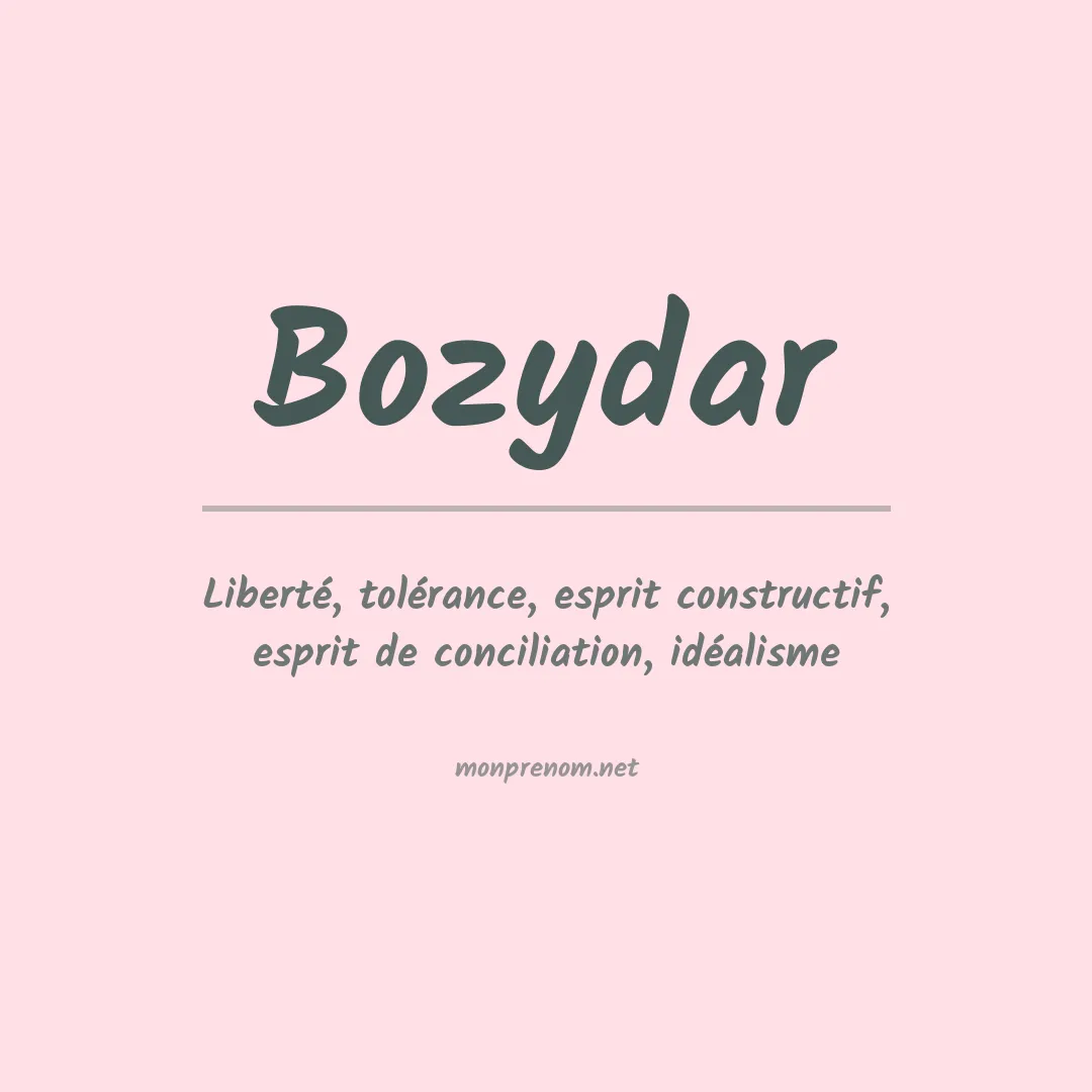 Signification du prénom Bozydar