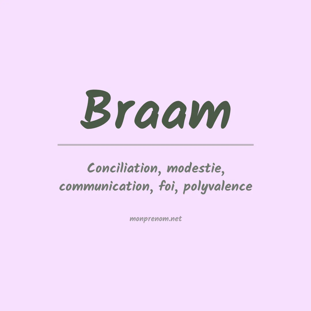 Prénom Braam